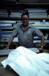 Ramon Puig in his clothing store - Miami, Florida.