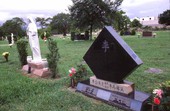 Gravestones at Woodlawn Park Cemetery - Miami, Florida.
