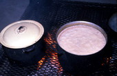 Seminole Indian cooking - Big Cypress Reservation, Florida.