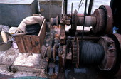 Winches on shrimp boat - Apalachicola, Florida.