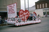 Senior citizens' float in Florida Seafood Festival parade - Eastpoint, Florida.