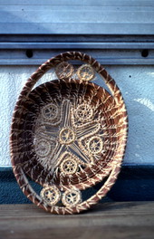 Pine needle craft made by Mary Mourey - Live Oak, Florida