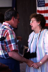 Florida Secretary of State Jim Smith and Evelyn Burnstein - White Springs, Florida