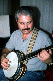 Jack Piccalo playing banjo - Jacksonville, Florida.