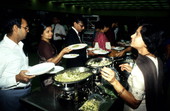 Serving food at the celebration of Indian Independence Day - Jacksonville, Florida
