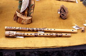 Wood flutes carved by Bill Cooey - Milton, Florida
