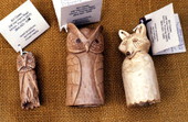 Animal wood sculptures made by Bill Cooey - Milton, Florida