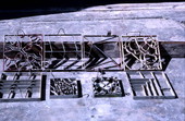 Examples of Cuban tile made at the Tropic Cuban Tile Co. - Miami, Florida