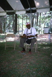 Tom Walton playing African American gospel music- White Springs, Florida