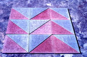 Examples of Cuban tile made at the Tropic Cuban Tile Co. - Miami, Florida.