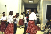 Fifth grade students at John E. Ford Elementary square dancing - Jacksonville, Florida