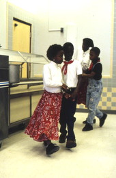 Fifth grade students at John E. Ford Elementary square dancing - Jacksonville, Florida
