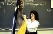 Claire Fleming playing the Irish harp - Jacksonville, Florida