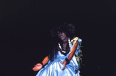 View showing a participant performing in a hula dance competition - Orlando, Florida.