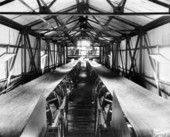Feed conveyor belts at International's Flotation Plant No. 6