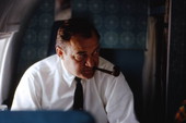 View of Governor Claude Kirk on a jet