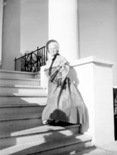 Tallahassee Women's Club member in costume at the First Presbyterian Church