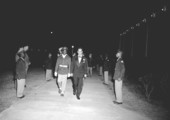 Governor Dan McCarty with military escort.