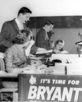 Aides for Governor-elect, Farris Bryant, hard at work - Tallahassee, Florida