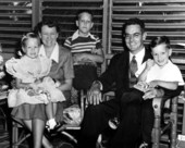 Governor Dan McCarty and his family at home - Fort Pierce