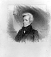 Drawn portrait of Florida's first Governor Andrew Jackson