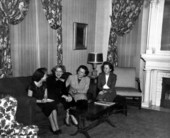 Alma Warren as hostess for her brother's inauguration - Tallahassee, Florida