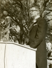 Florida's 31st Governor Dan McCarty about to deliver inaugural address - Tallahassee, Florida.