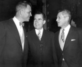 Governor Collins with Vice President Nixon and Governor Williams at the presidential inauguration - Washington, D.C.