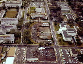 Aerial view of Florida 35th Governor Haydon Burns' inauguration - Tallahassee, Florida.