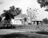 Swimming pool cabana at Live Oak Plantation - Leon County, Florida