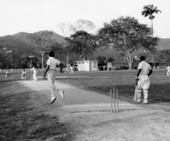 Game of cricket at Trinidad.
