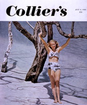 Copy showing the photographer's daughter Lois Duncan Steinmetz on the 1949 cover of Collier's magazine.