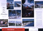 Copy of Town Journal showing Joe Steinmetz images for an article "See the five Floridas" by Norman D. Ford.