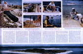Copy of a magazine article showing various Joe Steinmetz images of the Florida Keys.