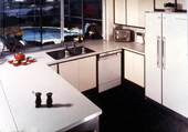 Interior view showing the kitchen in a Sarasota home.
