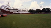 View of baseball field and grandstand at the FSU ballpark in Tallahassee, Florida.