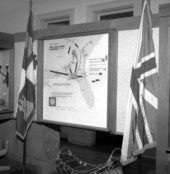 Map at the Panhandle Pioneer Settlement museum depicting the Apalachee diaspora - Blountstown, Florida.