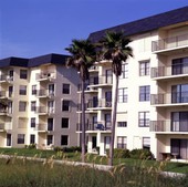 Condominiums in Cocoa Beach, Florida.