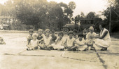 Koreshan children at an Easter party.