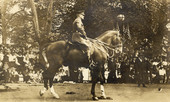 General Pershing on horseback in a parade at Washington, D.C.