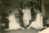 Koreshan Unity dancers in a performance.
