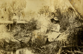 Koreshan girls fishing.