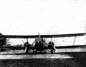 Clipper plane being maintenanced