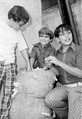 Copeland boys and a bag of cotton - Madison, Florida