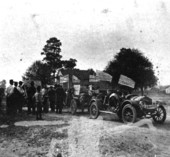 Cars in holiday parade