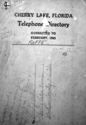 Page from the Cherry Lake telephone directory