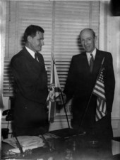 Governor Millard F. Caldwell with Edward Wood, Lord Halifax ambassador to the United States - Tallahassee, Florida .