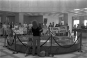 Mother and children observe the Pro-Life protestors - Tallahassee, Florida