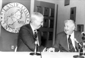 Commissioner Gene Corrigan makes announcement of FSU joining the ACC - Tallahassee, Florida