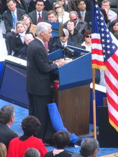 Governor Charlie Crist delivering his inaugural address - Tallahassee, Florida.